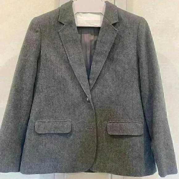 PENDLETON 100% Virgin Wool Gray Blazer Sz 16 - Worn only a few times - Picture 1 of 6